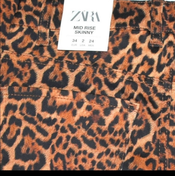 Zara Pants Skinny Fit Mid-rise size 2 NWOT - Picture 5 of 5